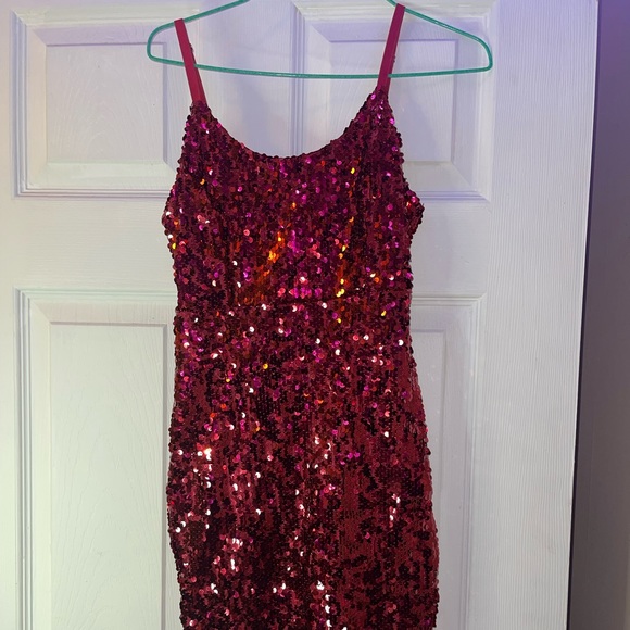 Charlotte Russe Red Sequin Dress - Picture 1 of 2